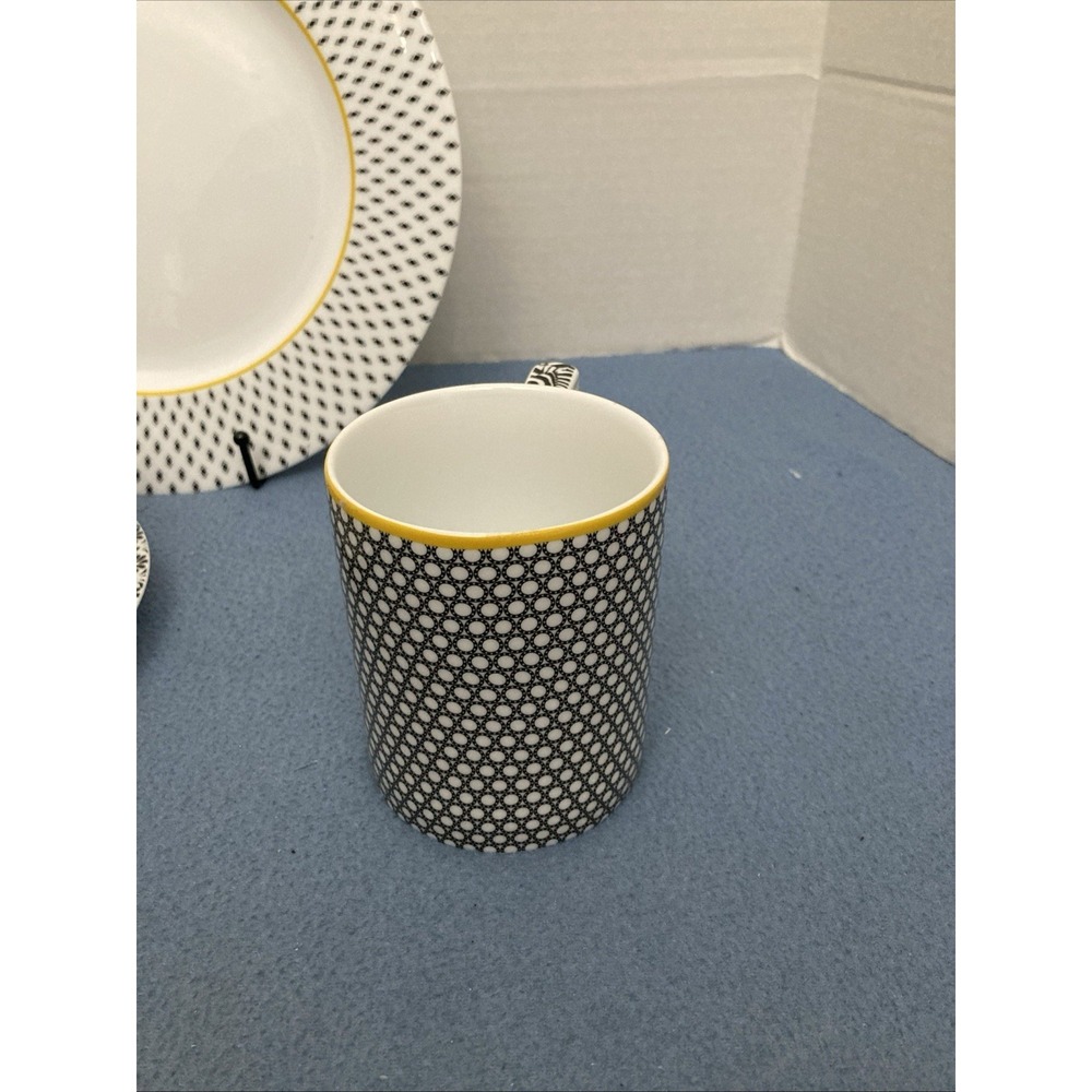 Ted Baker Portmeirion Langdon Dinnerware Place Setting - Black - 4‎ pieces - Picture 5 of 16